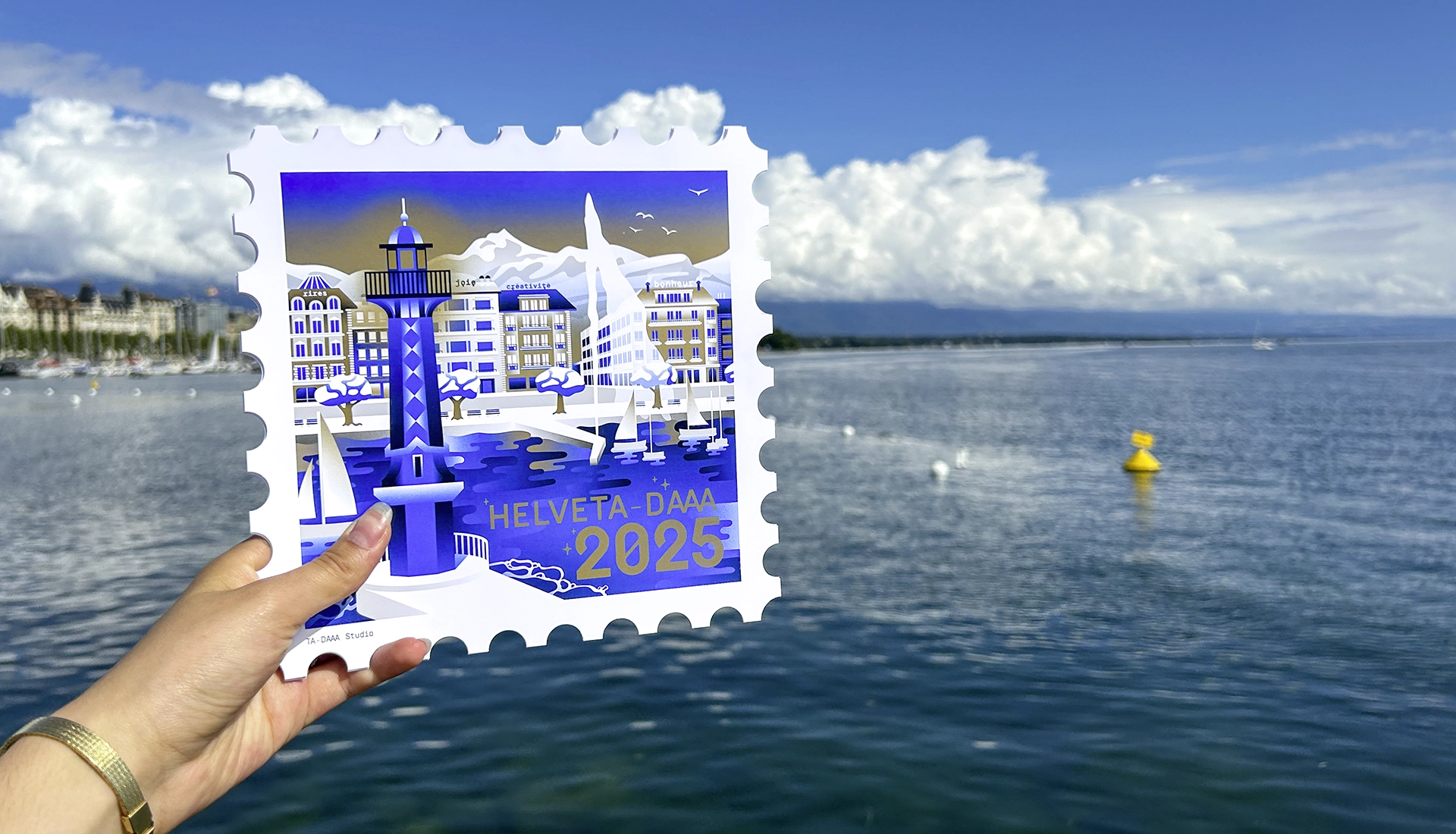 Ta-Daaa-Carte-Voeux-2025-Timbre-Lac-Leman-Geneve