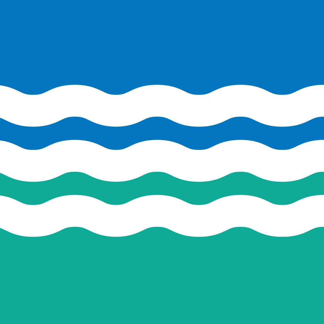 graphisme vague vert blanc bleu