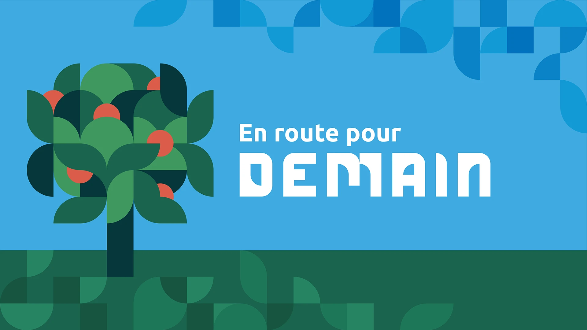 en route pour demain graphisme