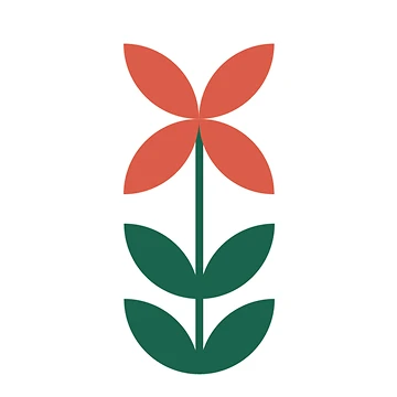 picto fleur rouge