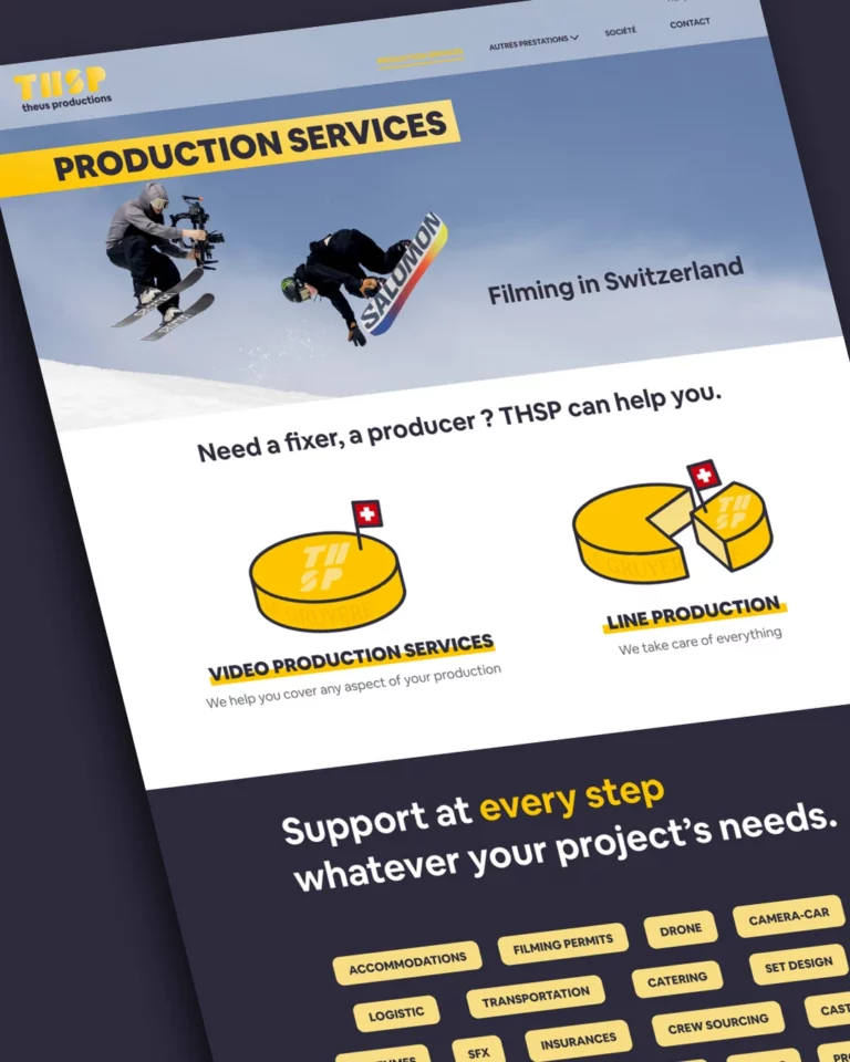 mise en situation page du site web web design