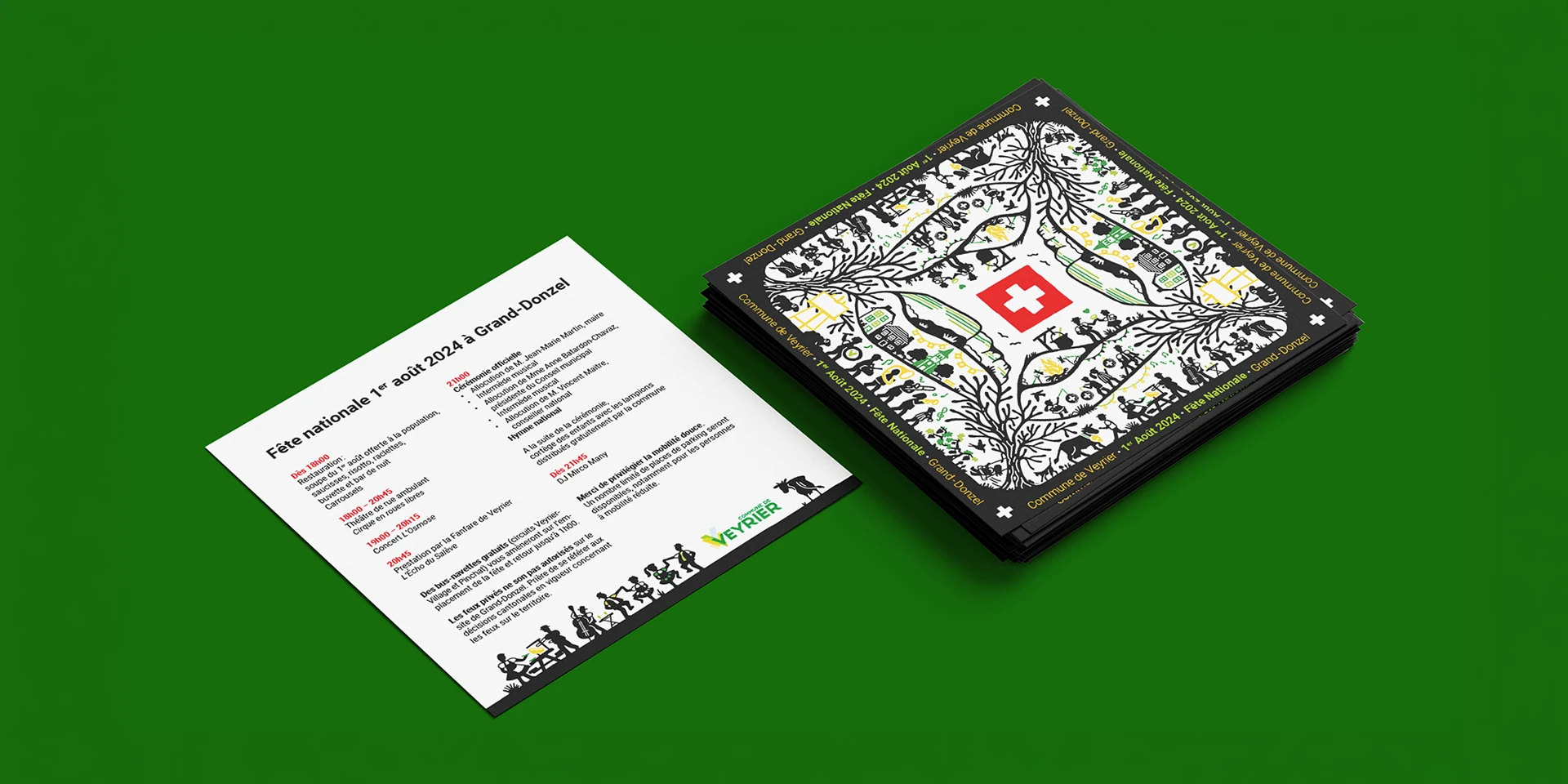 mise en situation du flyer recto verso