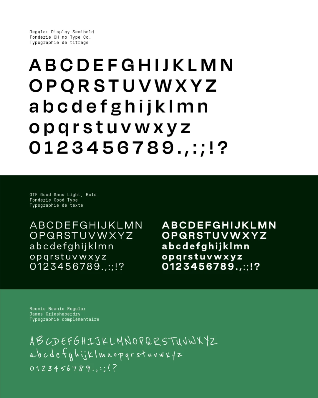 charte graphique typographie