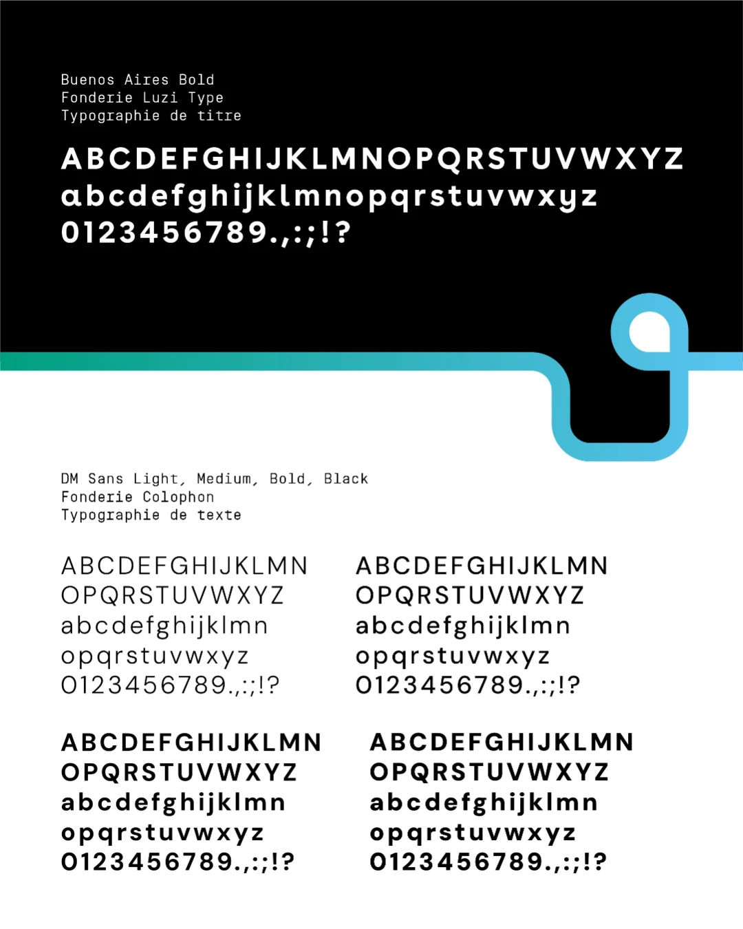 charte graphique typographie